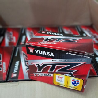 ํYUASA แบตเตอรี่ มอเตอร์ไซค์ YUASA ยัวซ่า  YTZ5 แบตมอไซค์ แบตแห้งขายเป็นลูก YTZ5A แบตเตอรี่แท้ติดรถ