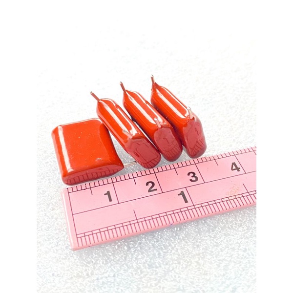 (แพ็ค5ตัว) C 0.68UF 450V 684PF 680nF 684J 680nJ Cไมล่าNISSEI Japan เกรดอย่างดี ของแท้ใหม่แกะกล่อง