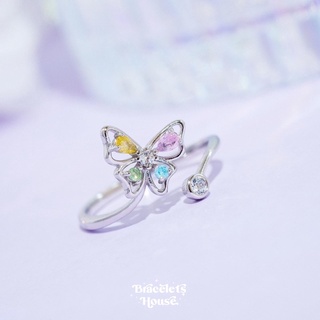 แหวนเงินแท้ 92.5% Mini Flutterfly✨🦋💖 ส่งฟรี EMS !