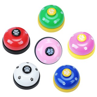 การฝึกของเล่นสำหรับสัตว์เลี้ยงเรียกว่า Dinner Small Bell Footprint Ring Dog Toys For Teddy Puppy Pet Call