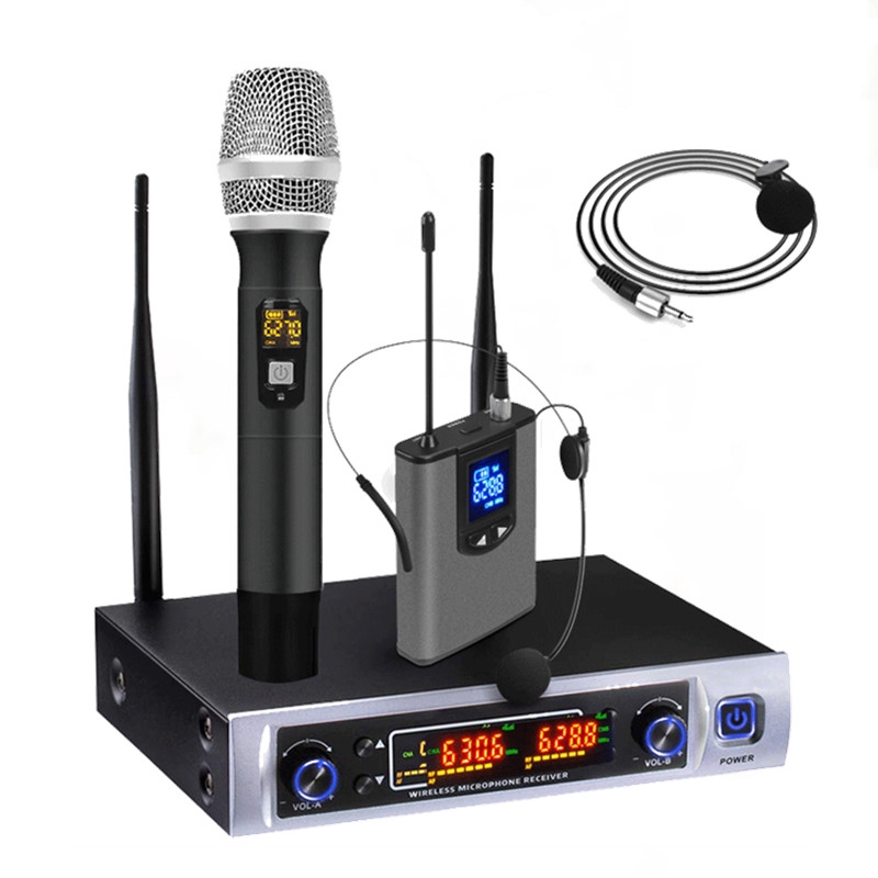 portable microphone headset with speaker