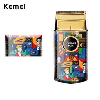 Kemei Uno เครื่องโกนหนวดไร้สาย ฟอยล์เดี่ยว ใบมีดตัดลิเธียมไอออน แบบมืออาชีพ ไม่มีการระคายเคือง