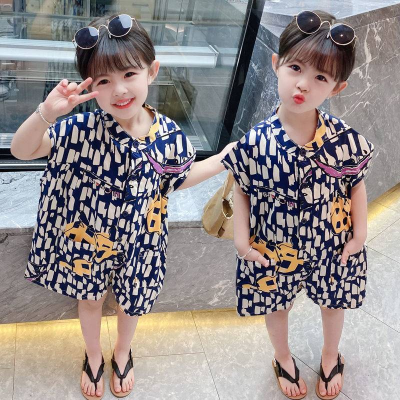 walibaby 122 พร้อมส่ง ชุดจั๊มสูทพิมพ์ลายกวางสำหรับเด็กผู้หญิง