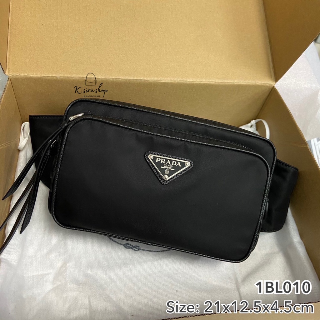 [ส่งฟรี] New Prada Belt Bag 1BL010