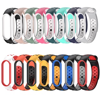 สายนาฬิกาข้อมือสองสีสําหรับ Mi Band 6/5/6 Nfc/ 5 Nfc Amazfit Band 5