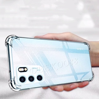 เคสโทรศัพท์ OPPO Reno6 Z 5G / Reno 6 5G Casing Shockproof Air Cushion TPU Softcase Transparent Clear Back Cover Thin Light เคส Reno 6Z 5G Phone Case