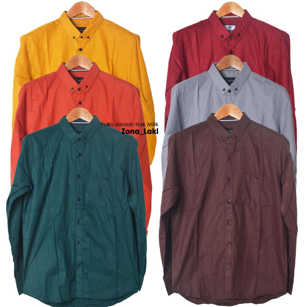 Kemeja Men& 39;s เสื้อเชิ้ตแขนยาวธรรมดา, วัสดุผ้าลินินหนาระดับพรีเมียม, เสื้อเชิ้ตแขนยาวธรรมดา Boys & 39;