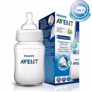 Philips Avent ขวดนมเอเวนท์ รุ่นคลาสสิคพลัส 9 ออนซ์ แพ็ค 1 ขวด