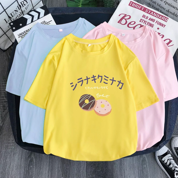 D302（พร้อมส่งจากไทย）เสื้อยืดแขนสั้ง ผ้านุ่มใส่สบายฯ มี7สีหลายสีเลือกได้ S-3XL