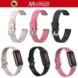 Miimall Fitbit Luxe สายนาฬิกาข้อมือ ซิลิโคนนิ่ม ปรับได้ แบบเปลี่ยน สําหรับ Fitbit Luxe