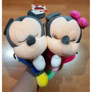 ตุ๊กตามิกกี้เม้าส์ มินนี่เม้าส์ ตัวนุ่มนิ่ม ลิขสิทธิ์แท้ DISNEY Mickey&amp;Minnie Mouse