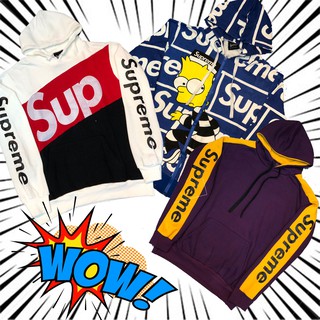 supreme hoodies street style เสื้อฮู้ดซูพรีม งานPremium สวยเท่ ไม่ซ้ำใคร