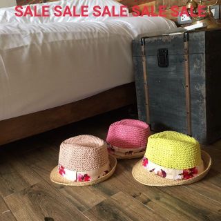 Sale หมวกสาน หมวกปานามา Floral Trilby