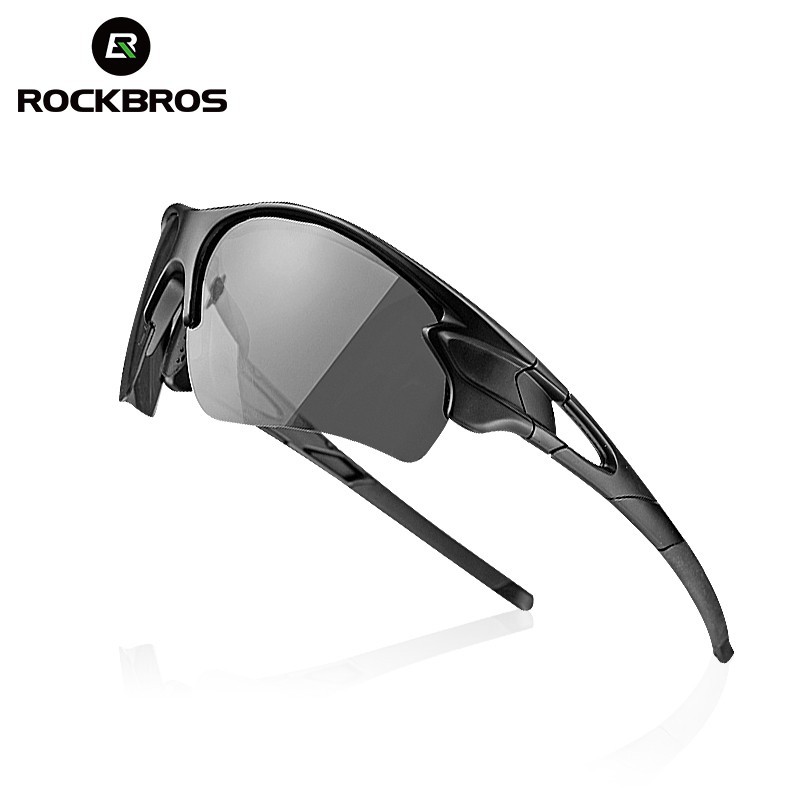 ROCKBROS Polarized Photochromic Cycling Glasses Outdoor Sports MTB Bicycle Sunglasses Goggles Eyewear with Myopia Frame