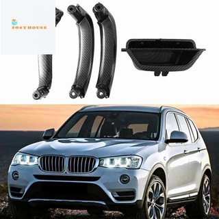 มือจับประตูคาร์บอนไฟเบอร์ 4 ชิ้นสําหรับ Bmw X3 X4 F25 F26 2010-2016 Rhd