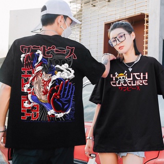 YOUTH CULTURE® LUFFY STREETWEAR BLACK OVERSIZED TSHIRT UNISEX TEE PREMIUM ANIME OVERSIZE TOPS