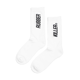 Rubber Killer - RK CREW SOCKS : WHITE (ถุงเท้า)