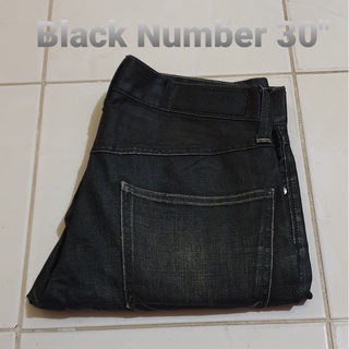 ยีนส์สภาพ 92% ยี่ห้อ black number เอว 30 นิ้ว