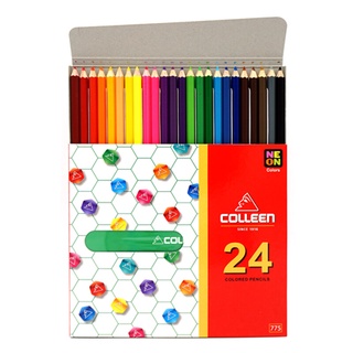 สีไม้ 24 แท่ง 24 สี No.775 COLLEEN