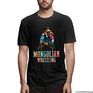 เสื้อยืดพิมพ์ลายกราฟฟิค Mongolian Wrestling 2022 สําหรับผู้ชาย