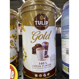 เครื่องดื่ม โกโก้ ชนิดไขมันโกโก้ 22-24% ตรา ทิวลิป โกล์ด 400 g. Cocoa Drink 22-24% Cocoa Butter Content ( Tulip Gold Brand )