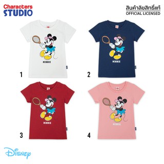 Disney Girls Minnie Mouse family -T Shirt เสื้อยืดเด็กผู้หญิงครอบครัวมินนี่เมาส์ สินค้าลิขสิทธ์แท้100% characters studio