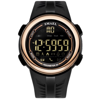 SMAEL Bluetooth Watch for Men Smart LED Display Electronic Male Clock Silicone LED Watch Digital Wristwatches Waterproof