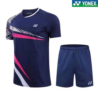 Yonex เสื้อยืด แขนสั้น ระบายอากาศ แห้งเร็ว สําหรับผู้ชาย และผู้หญิง เหมาะกับการเล่นกีฬาแบดมินตัน