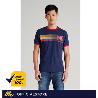 Mc Jeans เสื้อยืดผู้ชาย แขนสั้น สีกรมท่า MTTZ190