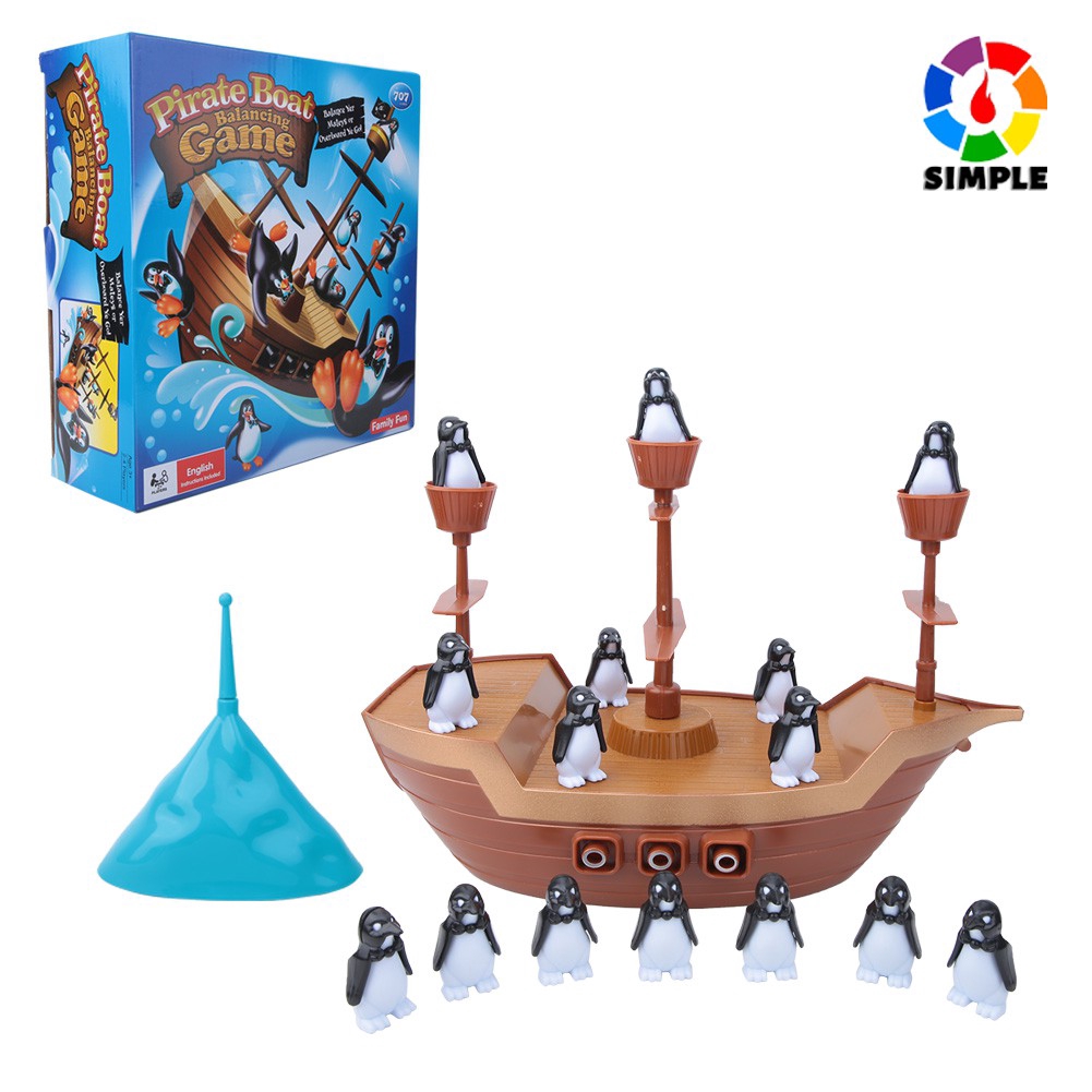 เกมส์เพนกวินตกเรือโจรสลัด Don’t Rock The Boat Skill & Action Balancing Game