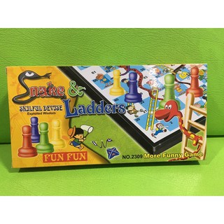 เกมบันไดงู แม่เหล็ก Snake &amp; Ladders Game ขนาด 25*25cm พับได้ พร้อมส่ง