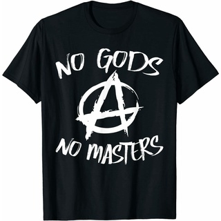 เสื้อยืด ลาย No God No Masters Atheist ศาสนาS-5XL