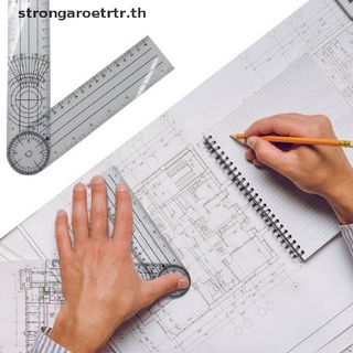 【strongaroetrtr】ไม้บรรทัดวัดมุม หมุนได้ 360 องศา 1 ชิ้น