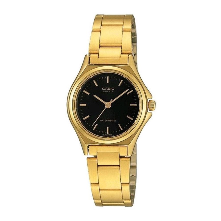 Casio Standard นาฬิกาข้อมือผู้หญิง สายสเตนเลส รุ่น LTP-1130,LTP-1130N,LTP-1130N-1A - สีทอง