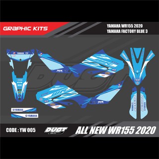 สติ๊กเกอร์วิบาก YAMAHA WR155R 2020 ทั้งคัน Graphic kit สติ๊กเกอร์เคลือบเงา สุดคุ้ม