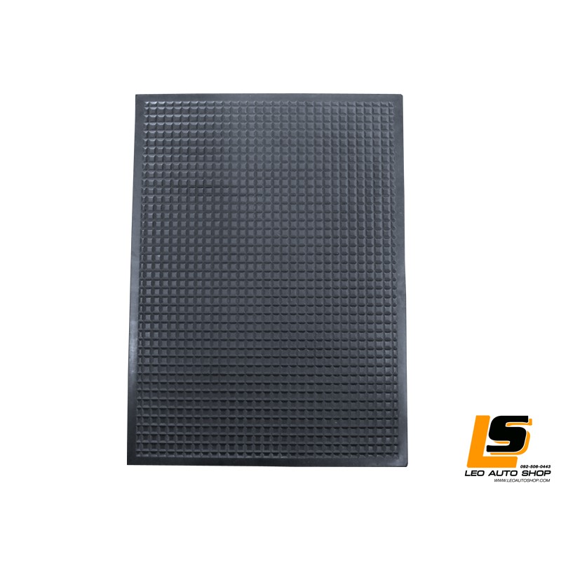 LEOMAX - แผ่นเรียบปูพื้นยางธรรมชาติอเนกประสงค์ แพค 1 ชิ้น (สีดำทึบ)