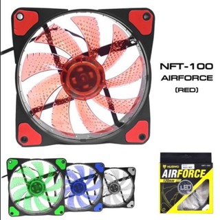 NUBWO พัดลมเคสระบายความร้อน รุ่น NFT-100 AirForce  120mm LED Fan Case