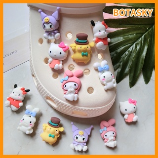 Crocs Jibbitz Sanrio Jibbitz Kophee บักเกิลเรซิ่น รูปการ์ตูน Kophee Daraaraa Cinnamon Kuromi Jibbitz Kaartuunii Kophee Meeshaa Meeshaalee Kophee Meeshaalee Faayaa