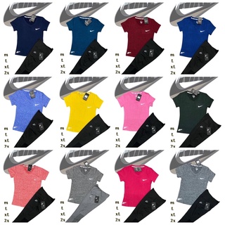 ชุดเซ็ท เสื้อกางเกง พร้อมส่ง ชุดออกกำลังกายเนื้อผ้ากีฬา