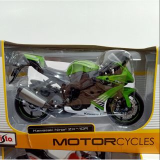 โมเดลรถ Kawasaki Ninja zx 10R ขนาด 1:12 งาน Maisto