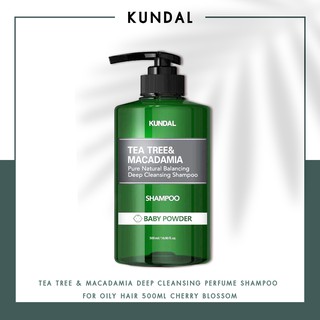 [KUNDAL] Tea Tree &amp; Macadamia Deep Cleansing Shampoo 500ml