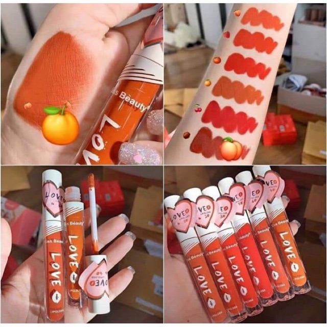 📦พร้อมส่ง📦 🎀 Kiss beauty Love ลิปจุ่มเนื้อแมท