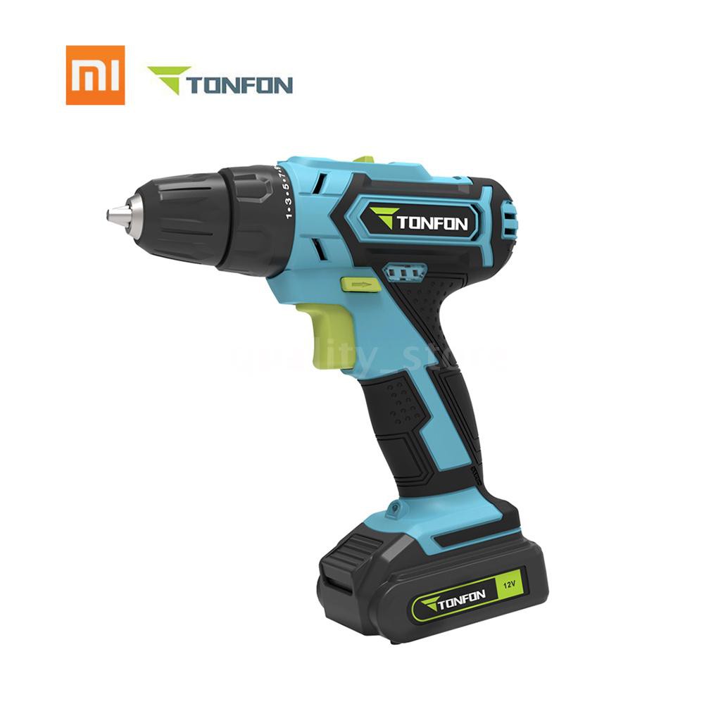 【ส่งฟรี】Xiaomi Mijia Tonfon Wireless Electric Cordless Drill 12V ...