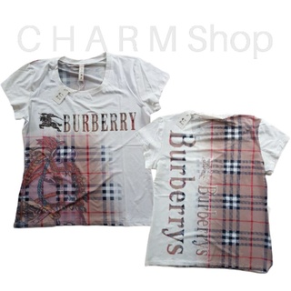 👕เสื้อผ้าเด้ง ซีทรู 🐎 Burberry ขาว