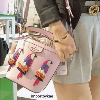 🇱🇷 Katespade แท้ พร้อมส่ง หายาก Kate spade small bucket bag pippa flock party serendipity pink