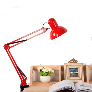 โคมไฟอ่านหนังสือ โคมไฟตั้งโต๊ะ  แบบหนีบ Desk lamp ปรับระดับได้รอบทิศทาง