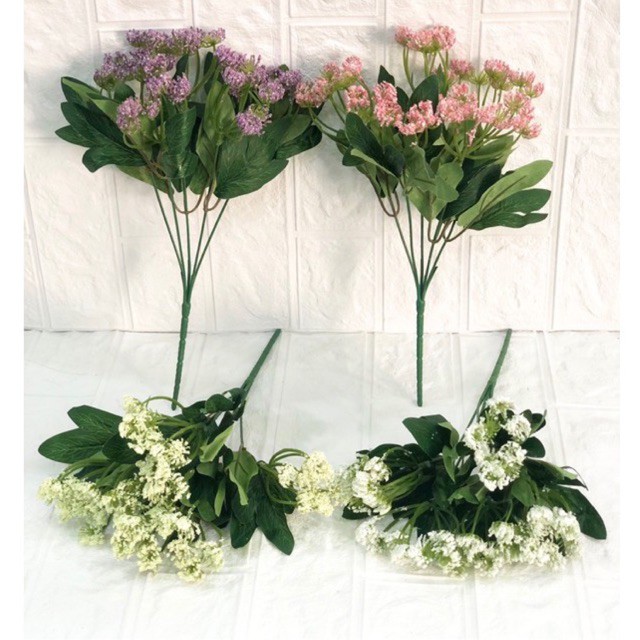 พร้อมส่ง ของตกแต่ง ดอกเอมี่ ช่อดอกเอมี่ 5กิ่ง ตกแต่งบ้าน ดอกไม้ปลอม ดอกไม้ประดิษฐ์