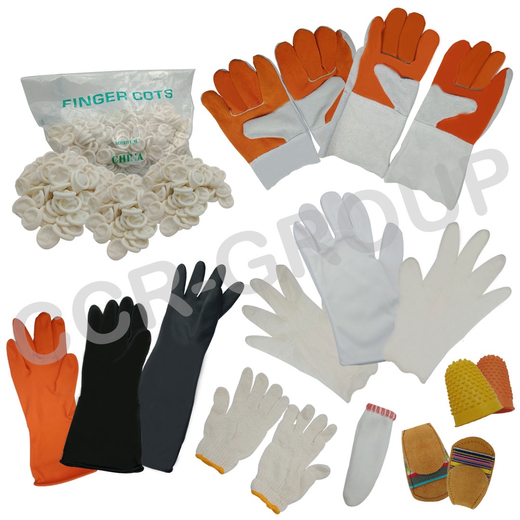 ถุงมือหมอ ปลอกนิ้วหนัง ปลอกนิ้วผ้า