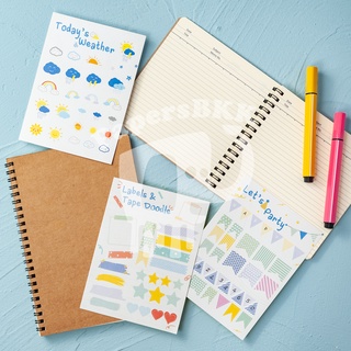 เครื่องเขียน สติ๊กเกอร์ลายตก งานแต่งงาน น้องน่ารัก หลากหลายอารมย์