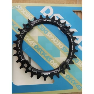 ใบจานจักรยาน ใบจานหน้าจักรยาน ใบจานเดี่ยวเสือภูเขา DECKAS BCD104 Chainring Aluminum Alloy 7075